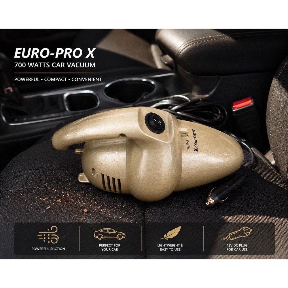 Shark Euro-Pro X Turbo Hand Held Vacuum Cleaner Model EP033 600W, Works Great